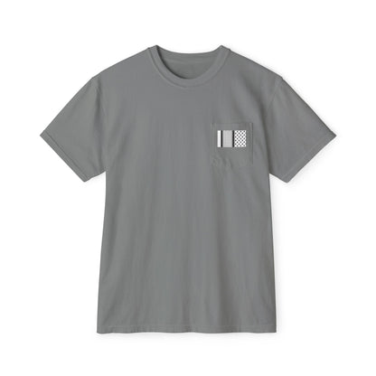 Hattah Black and White Stylish Graphic Pocket T-Shirt | Unisex| More Colors