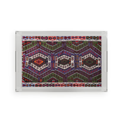 Colorful Purple  Acrylic Serving Tray