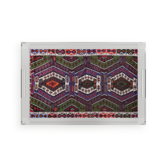 Colorful Purple  Acrylic Serving Tray