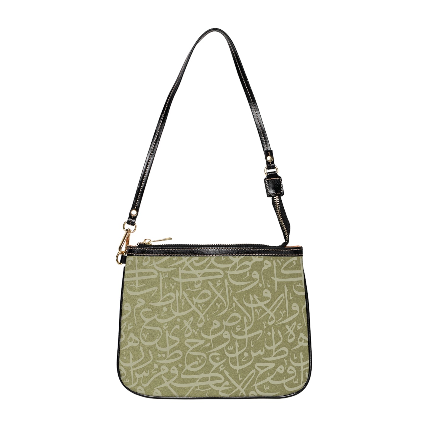 Arabic Calligraphy Letters  Shoulder Bag — Small Leather Crossbody Purse