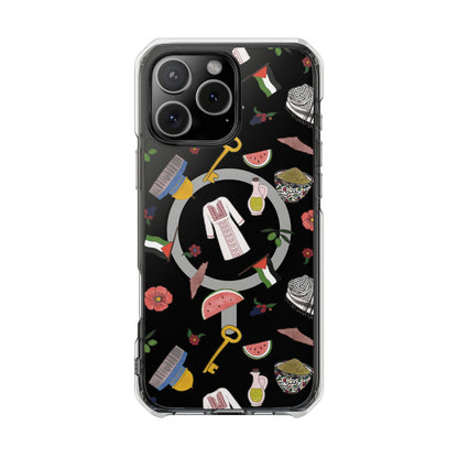 Palestinian Symbols MagSafe Clear Phone Case