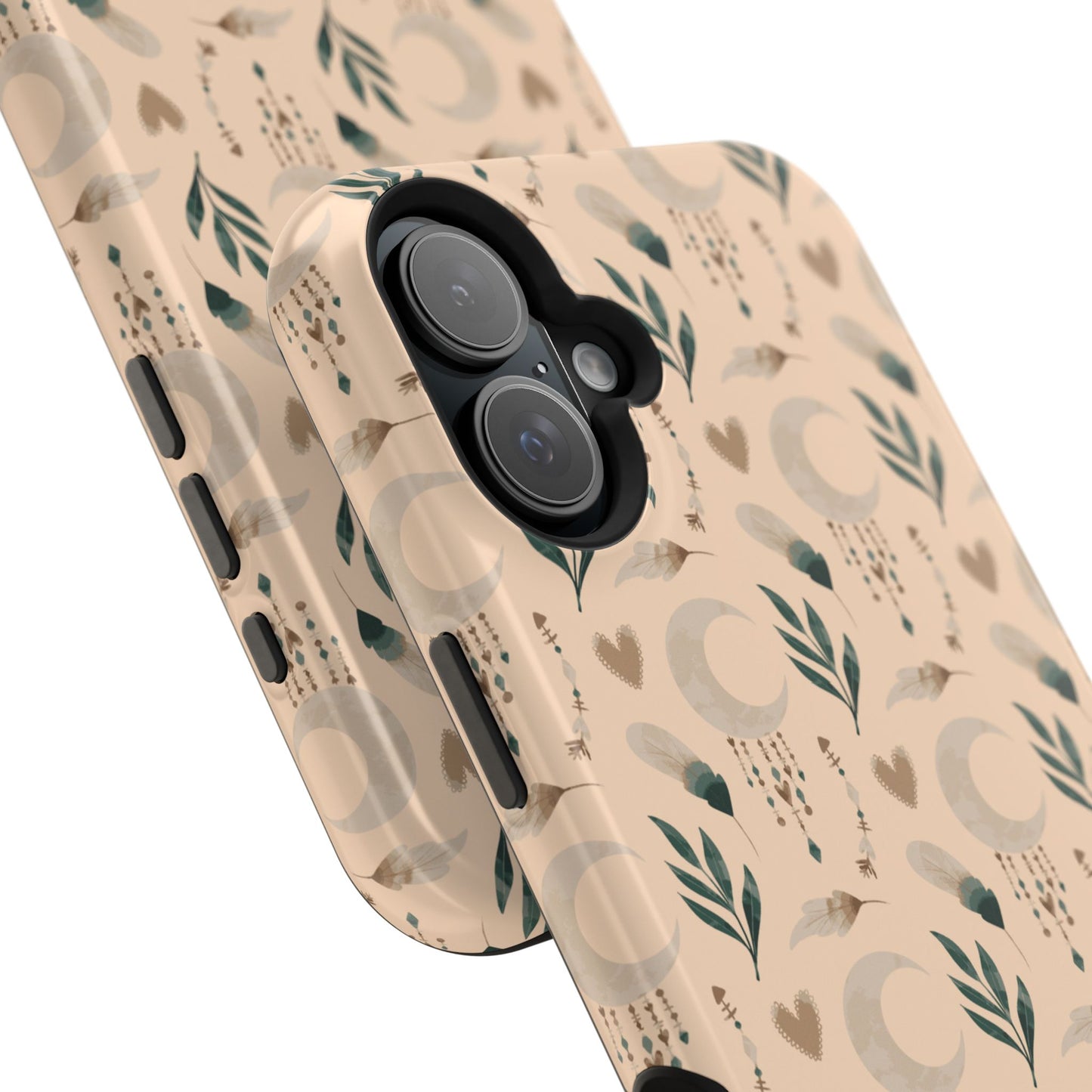Crescent 🌙  and Hearts Design Iphone Magnetic Tough Cases