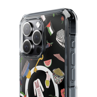Palestinian Symbols MagSafe Clear Phone Case