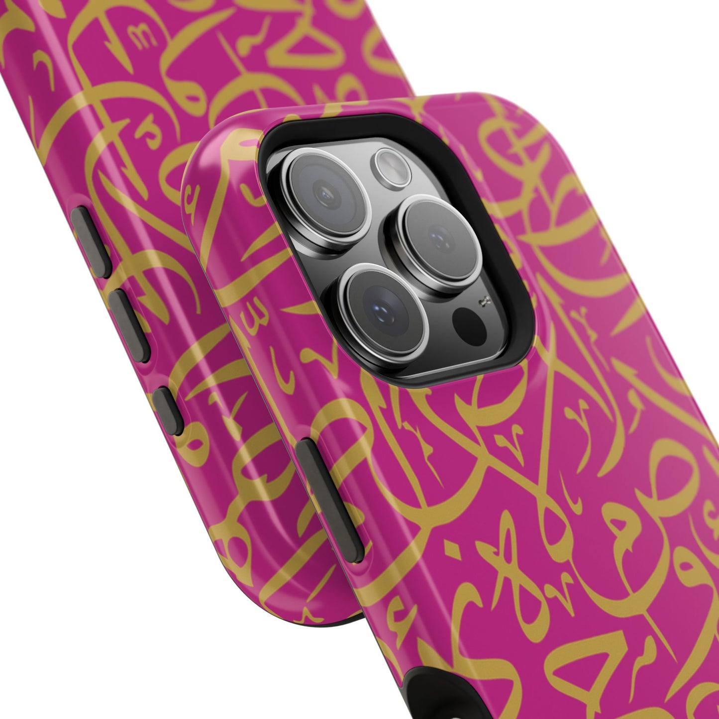 Pink and Gold Arabic Letters  Iphone Magnetic Tough Cases