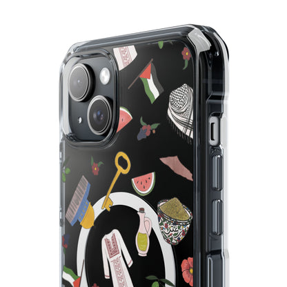 Palestinian Symbols MagSafe Clear Phone Case