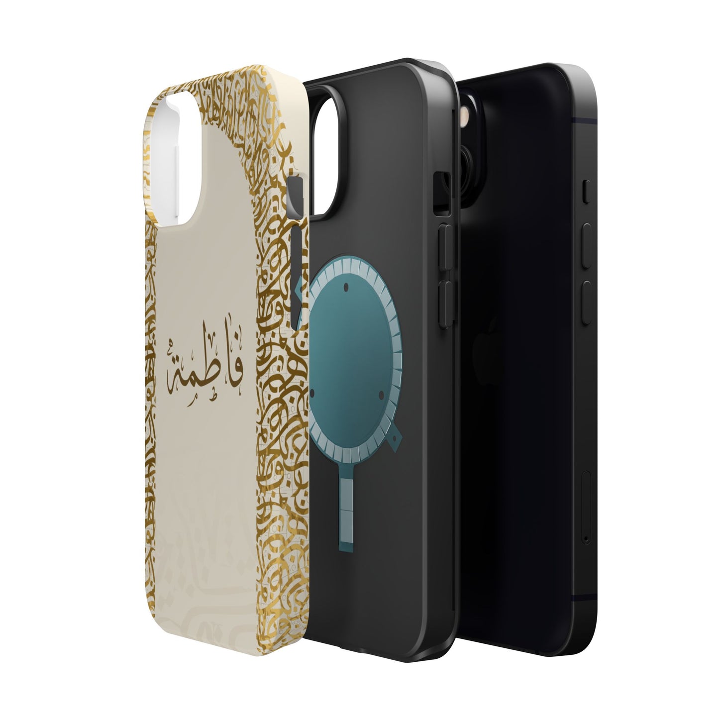 Personalized Arabic Calligraphy - IPhone Magnetic Impact-Resistant Cases - Golden Arabic Letters  Design