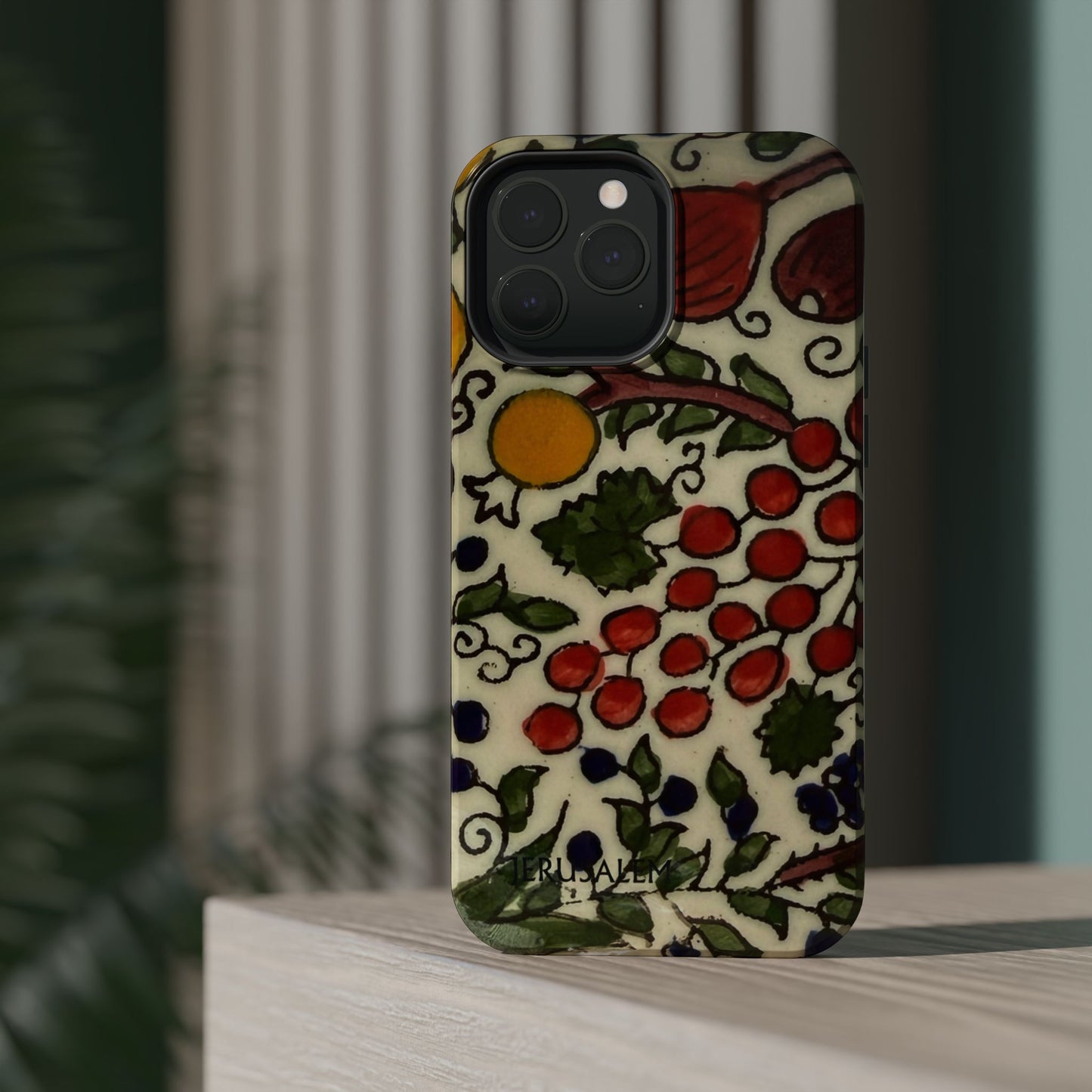 Jerusalem City Fruits Design Iphone Magnetic Tough Case