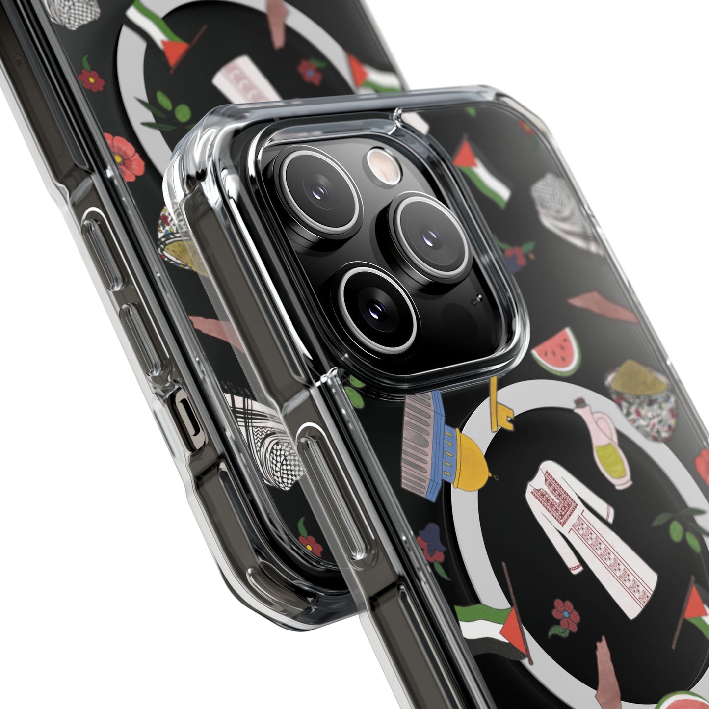 Palestinian Symbols MagSafe Clear Phone Case