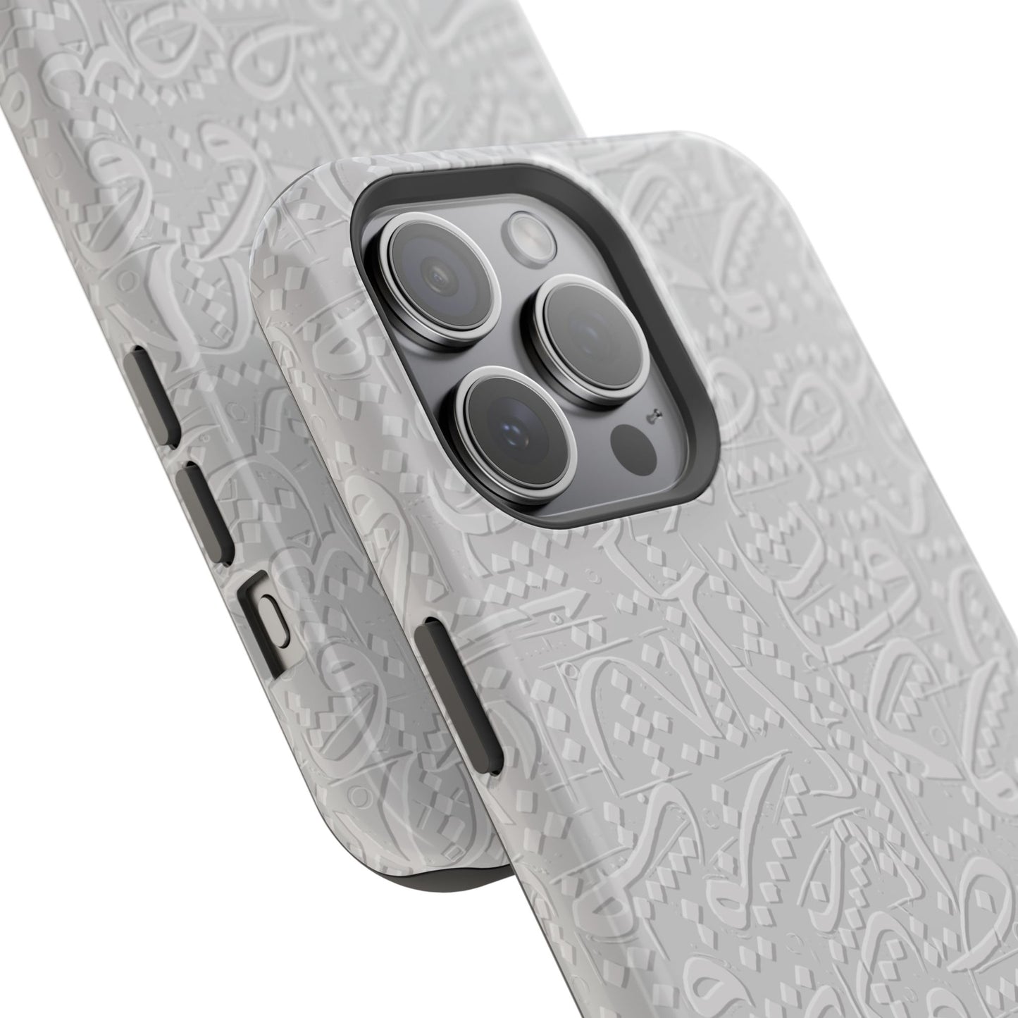 White Arabic calligraphy letters - Iphone Magnetic Tough Case