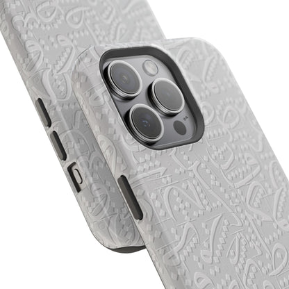 White Arabic calligraphy letters - Iphone Magnetic Tough Case