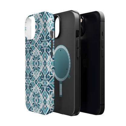 Teal Tatriz  Design - Iphone Magnetic Tough Case