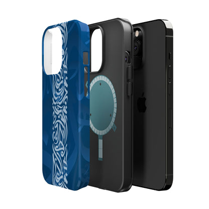 Arabic Blue Calligraphy Design Iphone Magnetic Tough Case