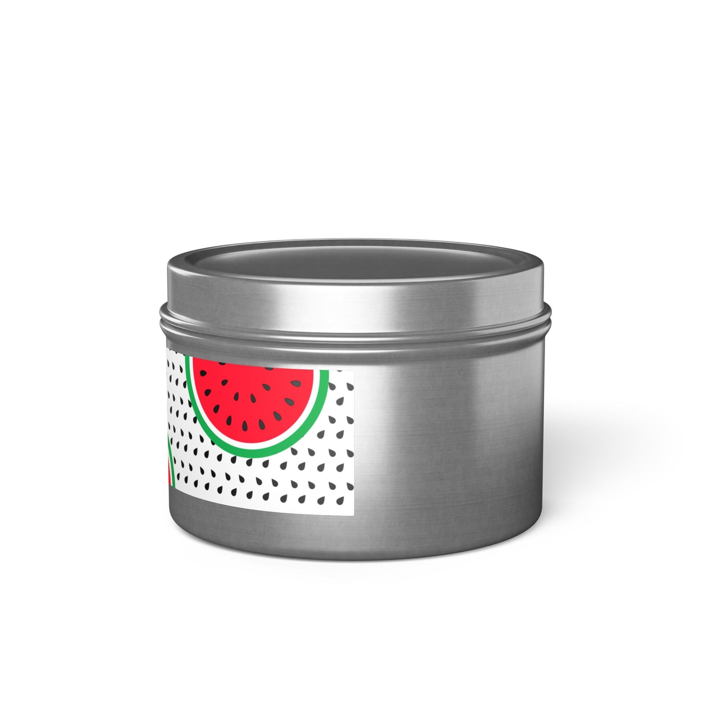 Watermelon Silver Tin Candles | Elegant Home Fragrance | Decorative Candle Gifts for All Occasions | Relaxing Aromatherapy