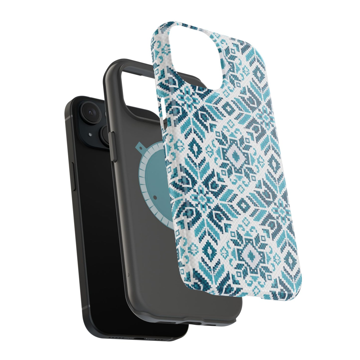 Teal Tatriz  Design - Iphone Magnetic Tough Case