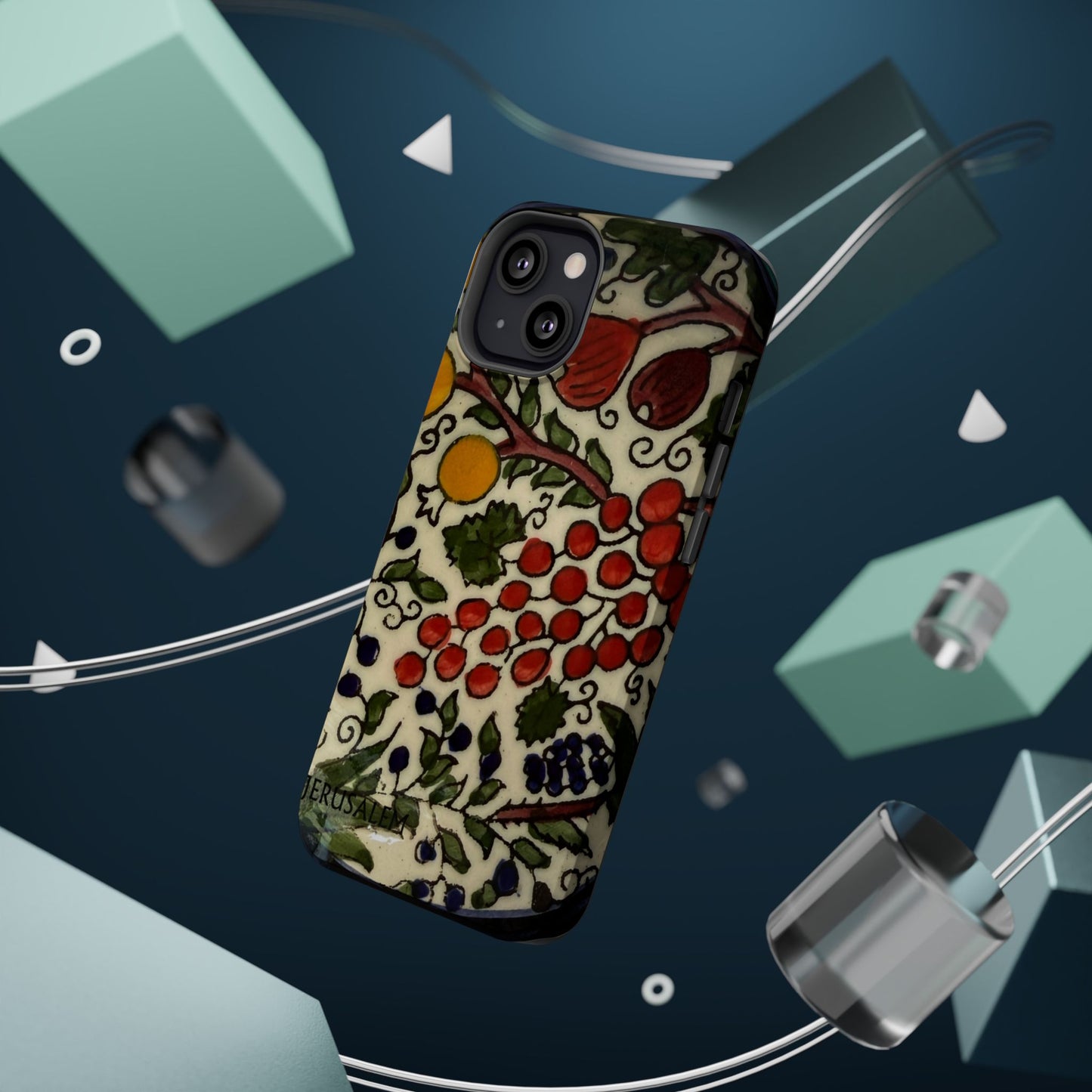 Jerusalem City Fruits Design Iphone Magnetic Tough Case