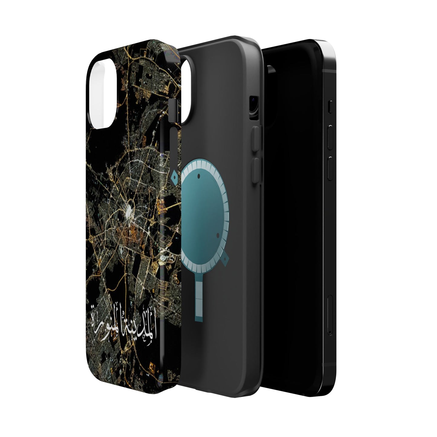 Al Madina Munawarah from Space - City of Lights- Iphone Magnetic Tough Cases