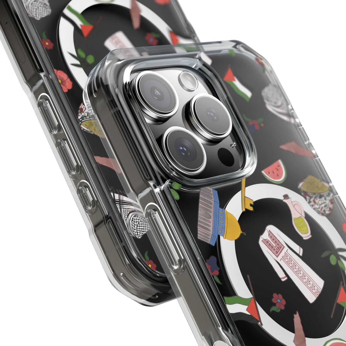 Palestinian Symbols MagSafe Clear Phone Case
