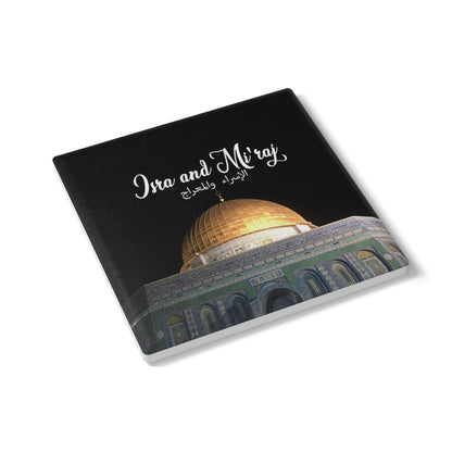 Isra and Mi3raj Ceramic Coaster