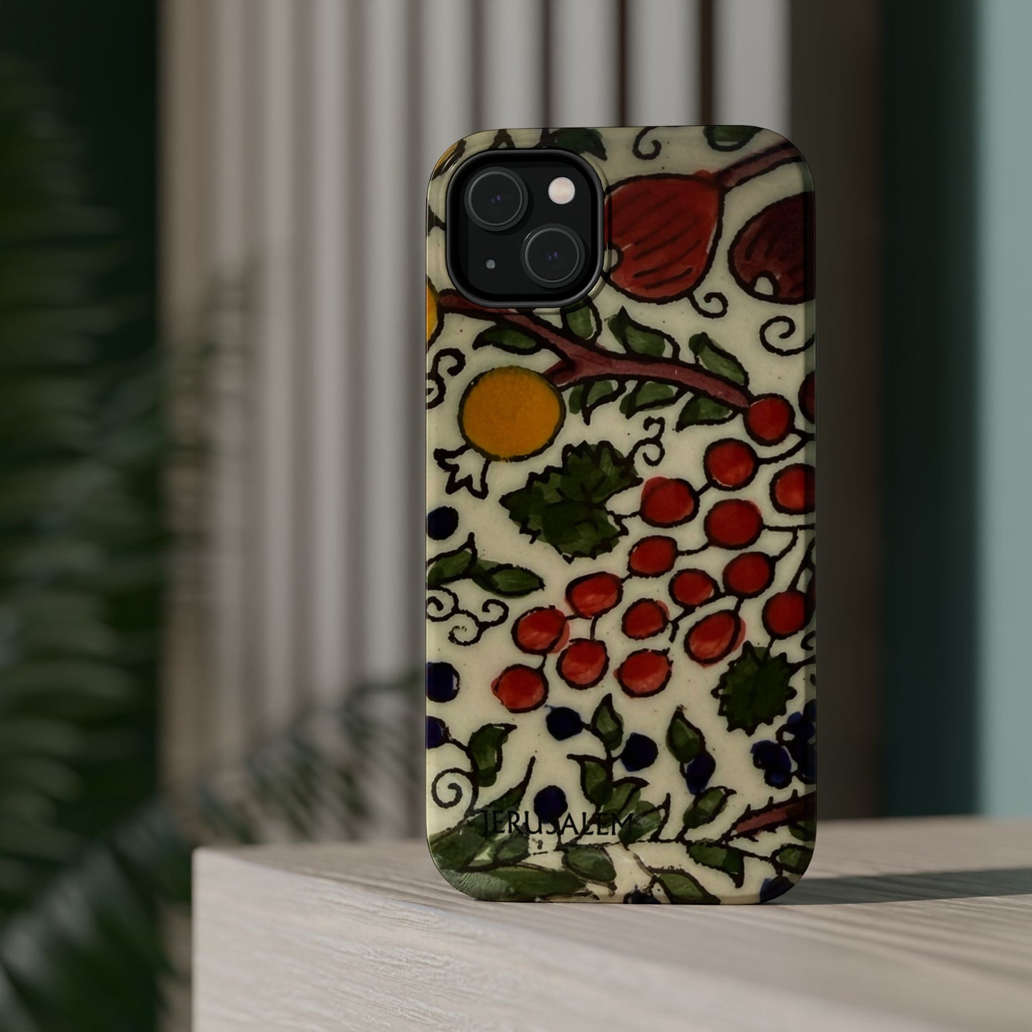 Jerusalem City Fruits Design Iphone Magnetic Tough Case