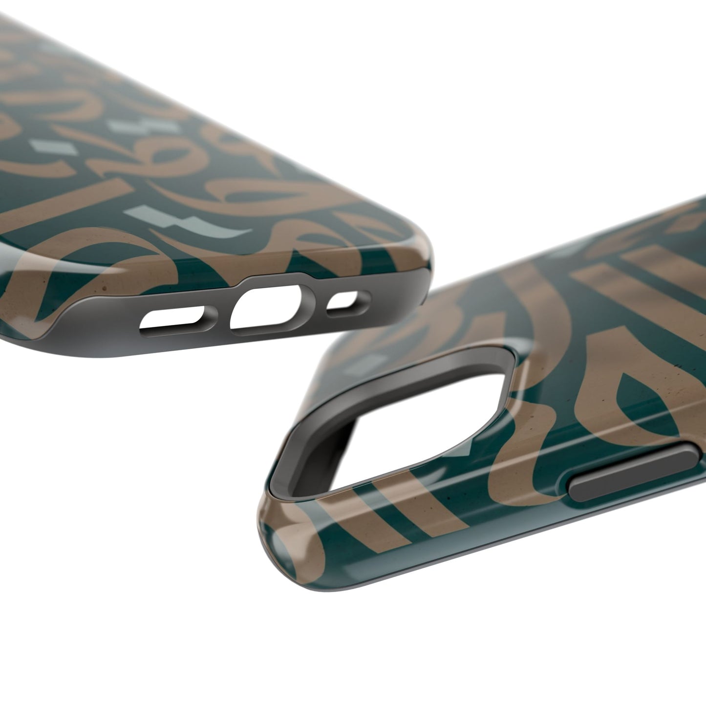 Gold and Green Arabic Calligraphy Design - Iphone Magnetic Tough Case