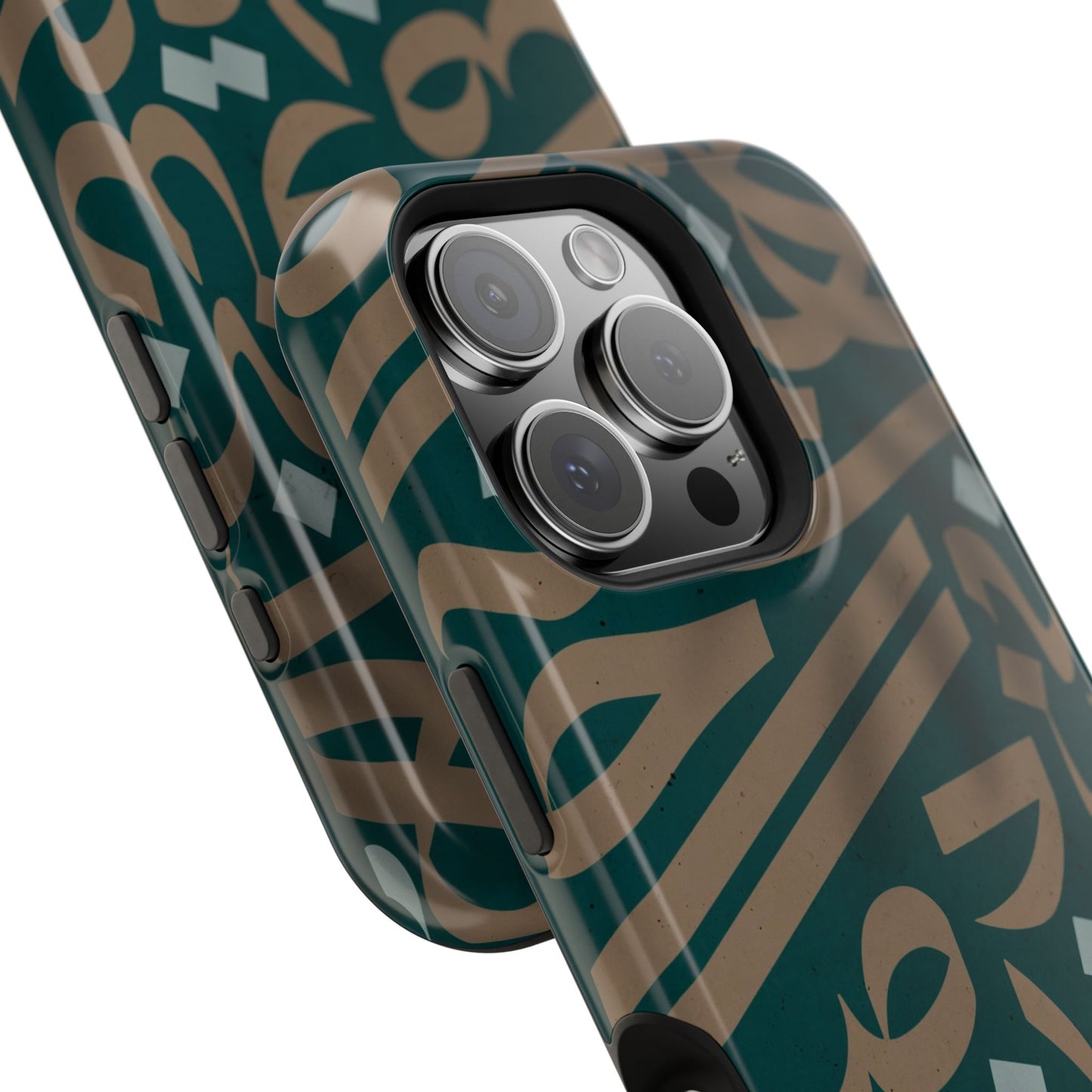 Gold and Green Arabic Calligraphy Design - Iphone Magnetic Tough Case