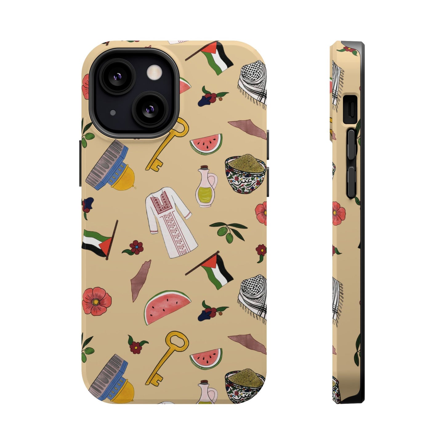 Palestinians Symbols Design - Iphone Magnetic Tough Case