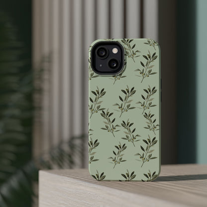 Olive 🫒 branches  - Iphone Magnetic Tough Case