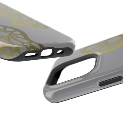 Grey and Gold Sandala Design Iphone Magnetic Tough Cases