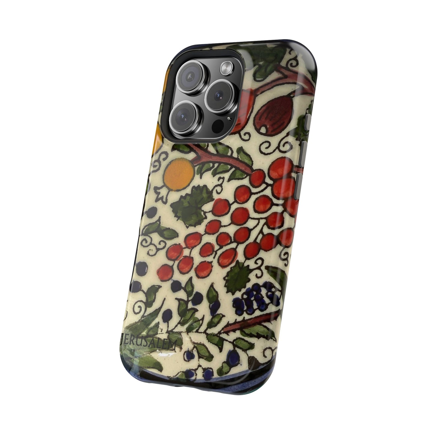 Jerusalem City Fruits Design Iphone Magnetic Tough Case
