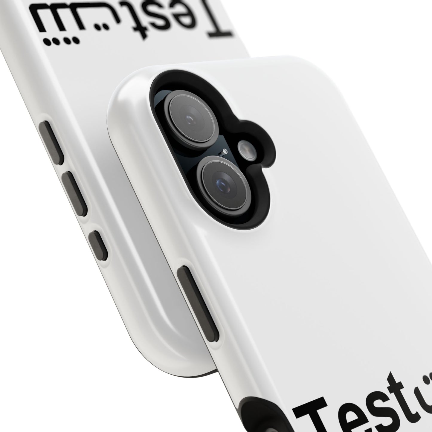 Magnetic Impact-Resistant Phone Case — Minimal "Test" Bilingual Design