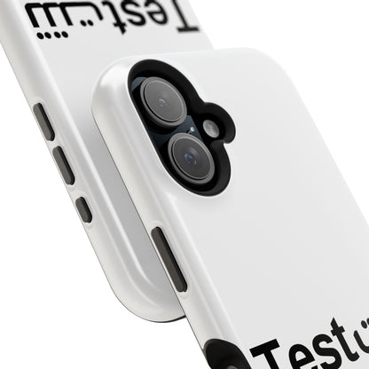 Magnetic Impact-Resistant Phone Case — Minimal "Test" Bilingual Design