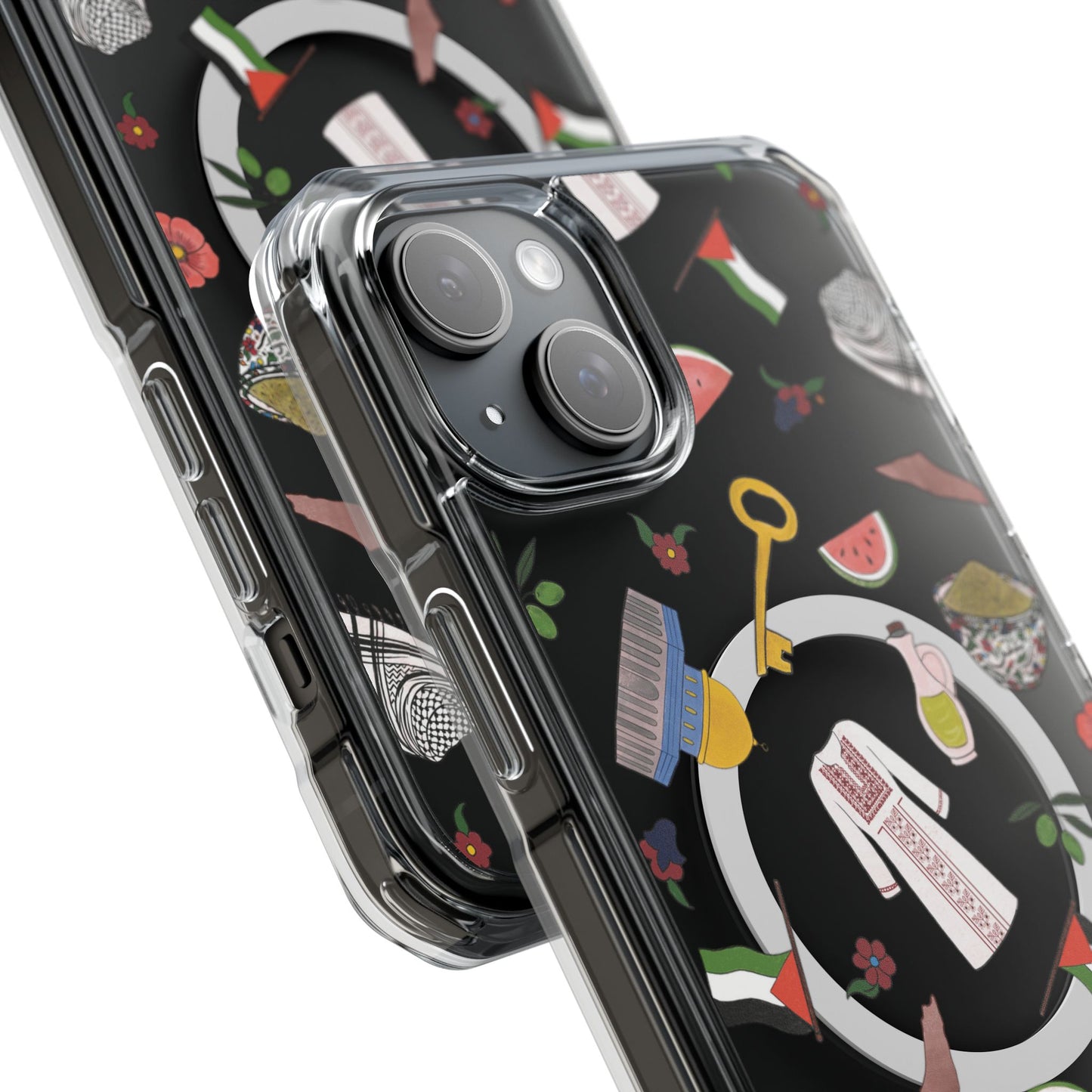 Palestinian Symbols MagSafe Clear Phone Case