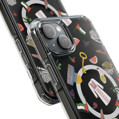 Palestinian Symbols MagSafe Clear Phone Case