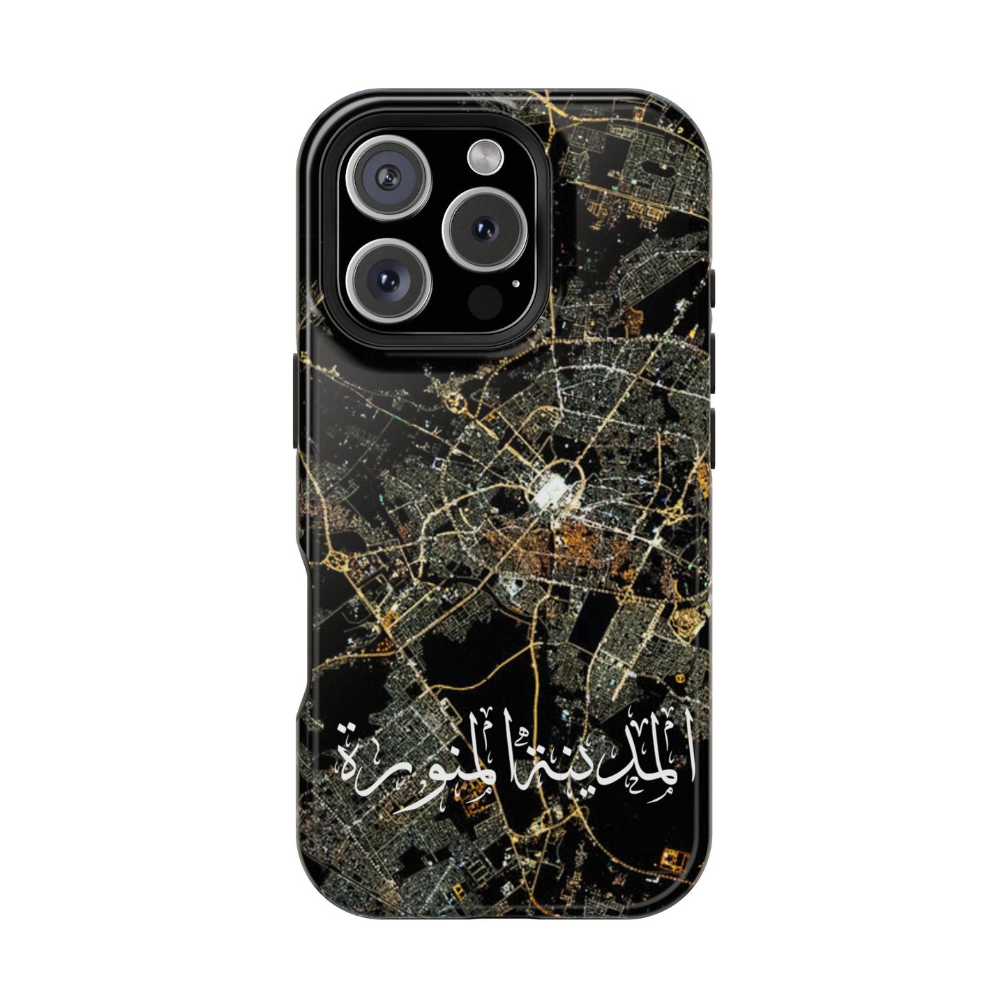 Al Madina Munawarah from Space - City of Lights- Iphone Magnetic Tough Cases