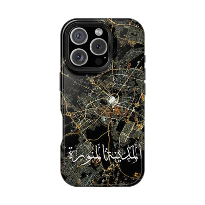 Al Madina Munawarah from Space - City of Lights- Iphone Magnetic Tough Cases