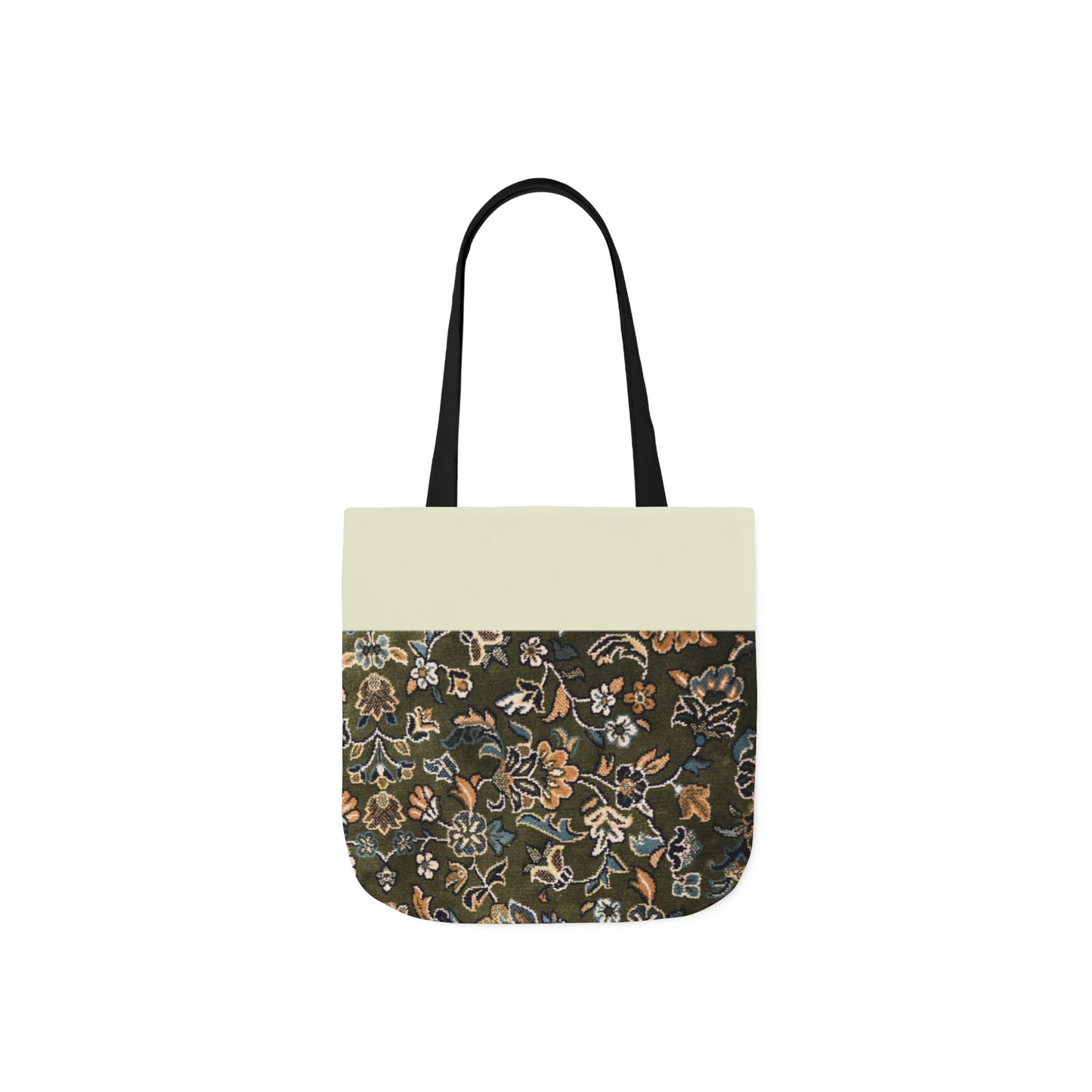 Rawdah Canvas Tote Bag, 3-Color Straps