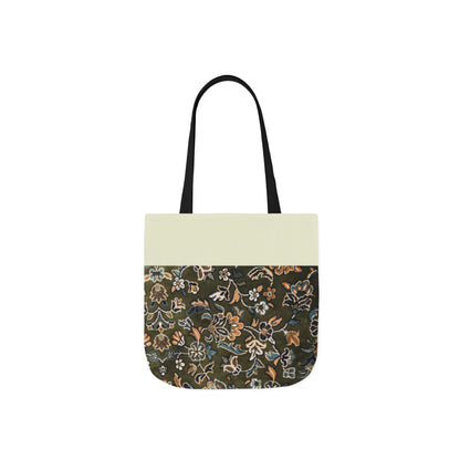 Rawdah Canvas Tote Bag, 3-Color Straps