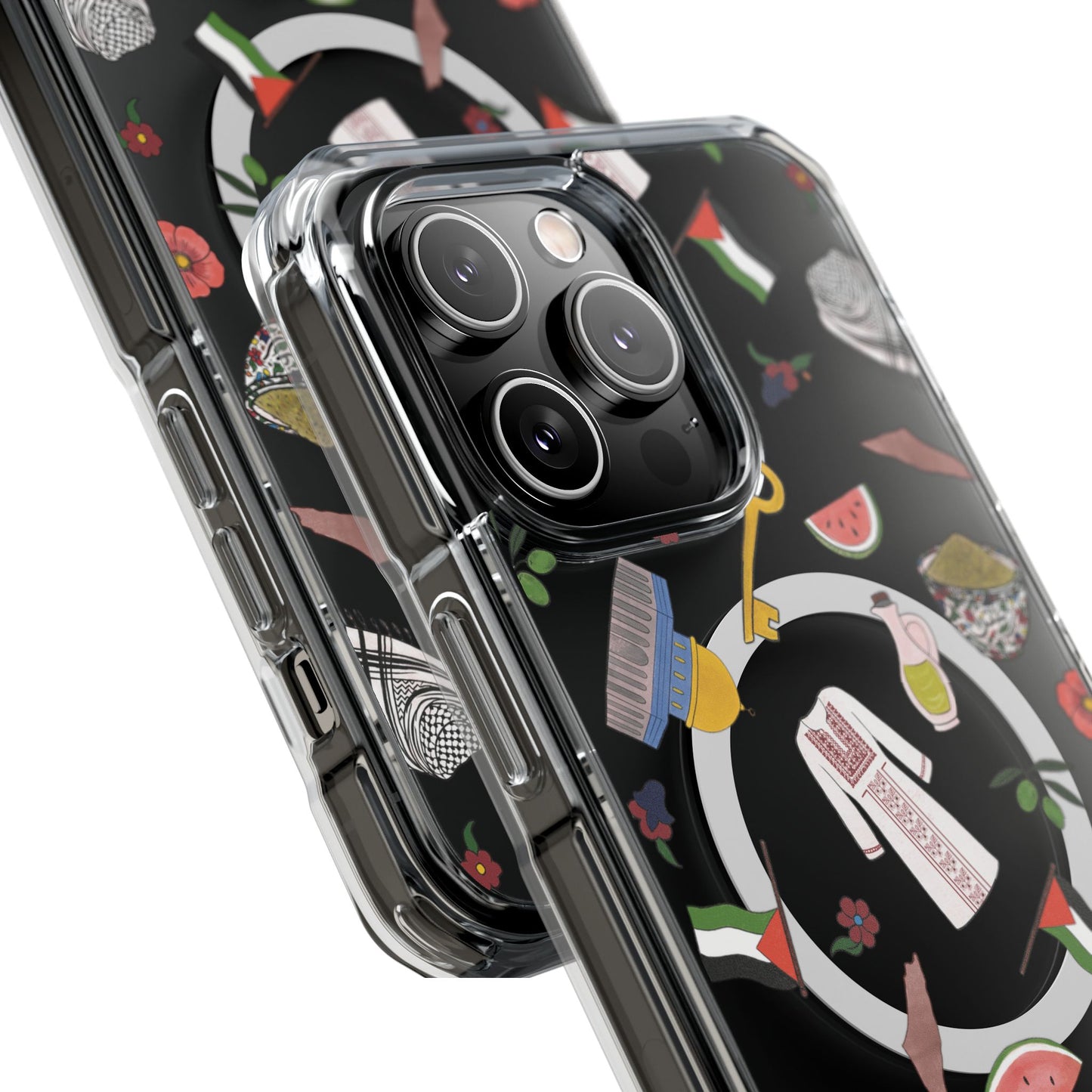Palestinian Symbols MagSafe Clear Phone Case