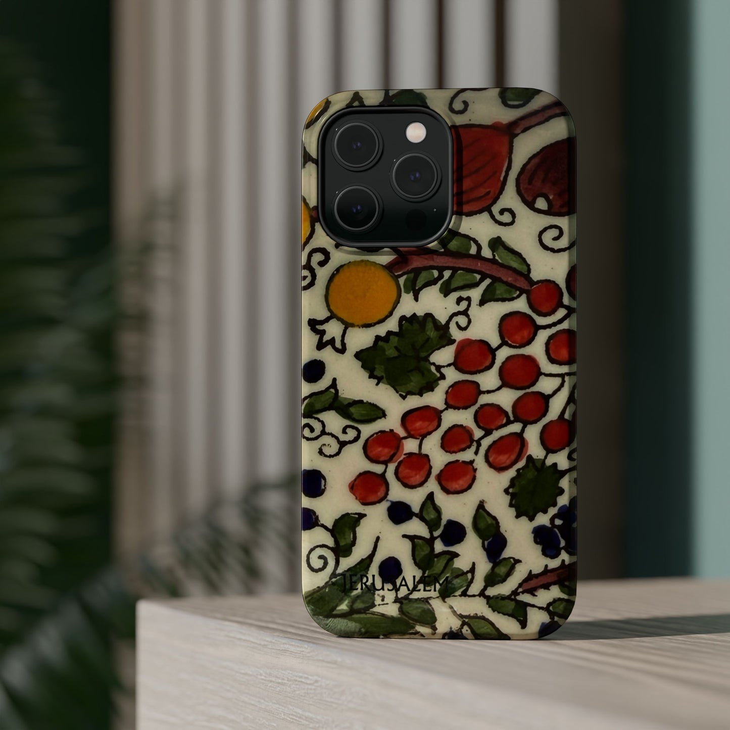 Jerusalem City Fruits Design Iphone Magnetic Tough Case