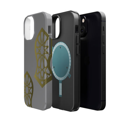 Grey and Gold Sandala Design Iphone Magnetic Tough Cases