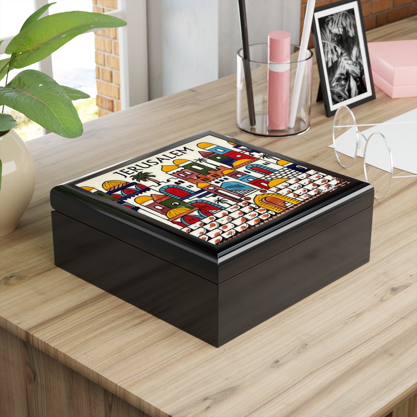 Jerusalem - Artistic Jewelry Box with Floral Design | Perfect Gift for Special Occasions