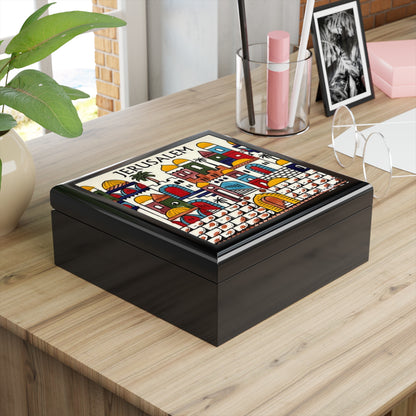 Jerusalem - Artistic Jewelry Box with Floral Design | Perfect Gift for Special Occasions