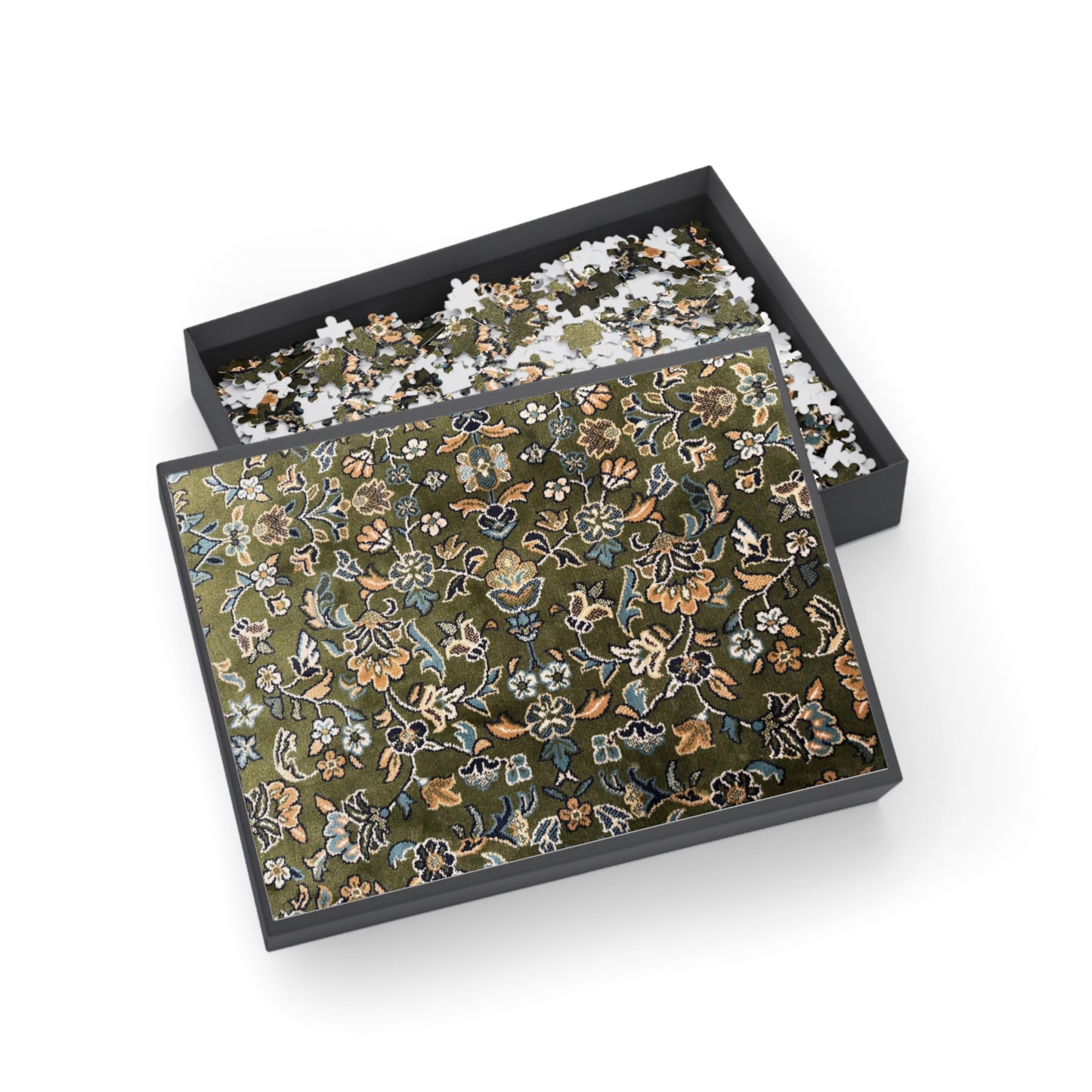 Rawdah Colorful Mosaic Puzzle (1000-Piece) - Beautiful Rawdah Carpet Design