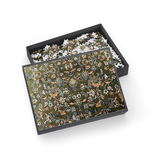 Rawdah Colorful Mosaic Puzzle (1000-Piece) - Beautiful Rawdah Carpet Design