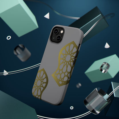 Grey and Gold Sandala Design Iphone Magnetic Tough Cases