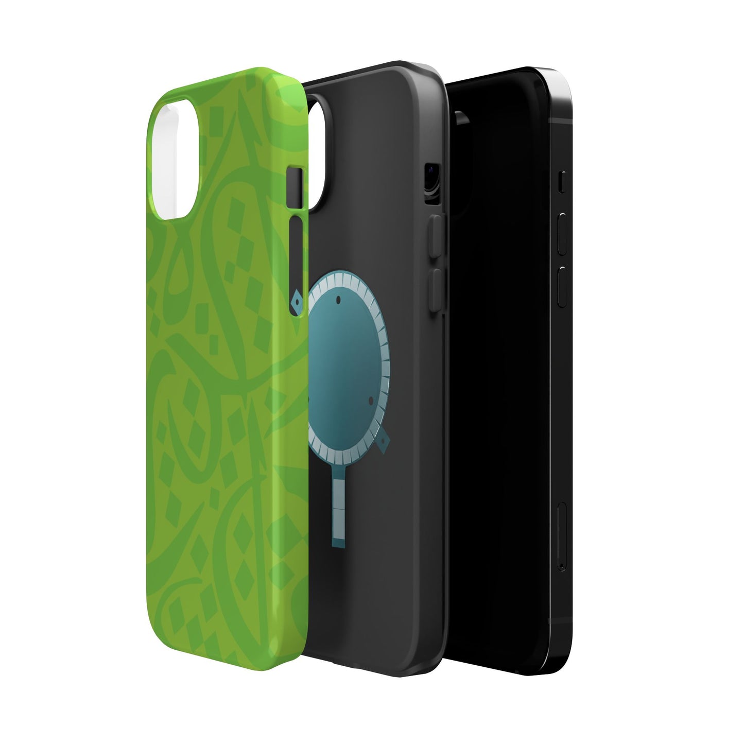 Green calligraphy Design - Iphone Magnetic Tough Case