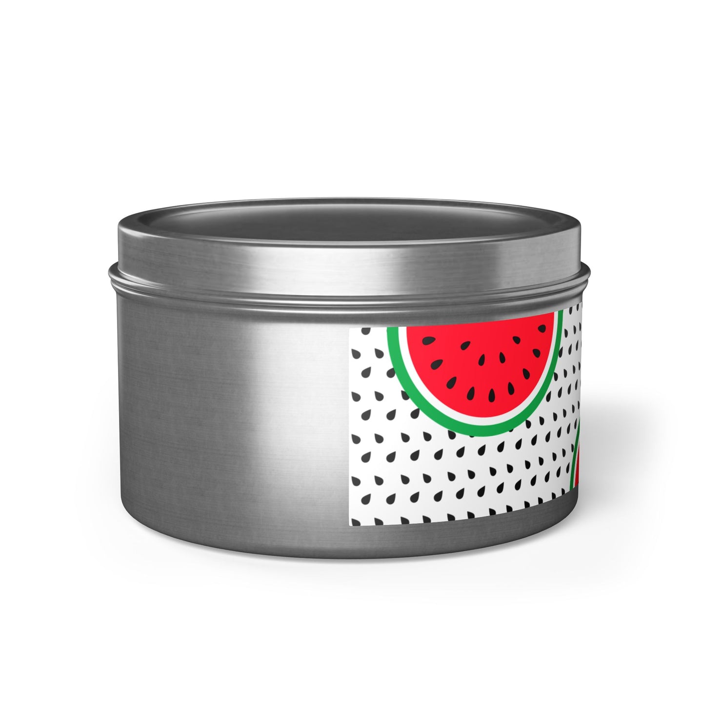 Watermelon Silver Tin Candles | Elegant Home Fragrance | Decorative Candle Gifts for All Occasions | Relaxing Aromatherapy