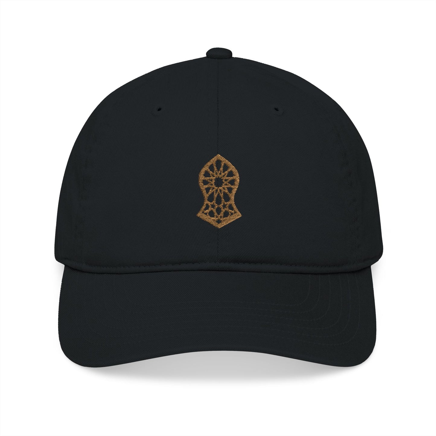 Golden Sandala Organic Embroidered Cap, Eco-Friendly Gift, Outdoor Fashion, Summer Accessory, Unique Headwear