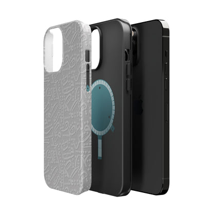 White Arabic calligraphy letters - Iphone Magnetic Tough Case