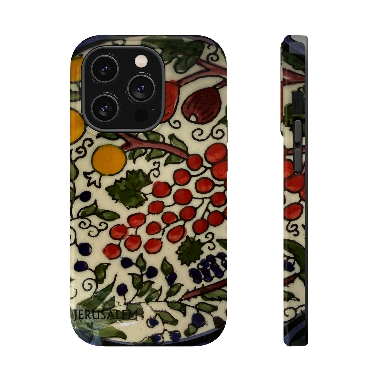 Jerusalem City Fruits Design Iphone Magnetic Tough Case